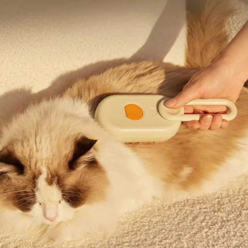 Escova SprayPet™ a Vapor Recarregável para Gatos e Cães