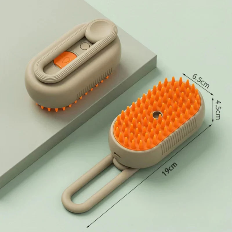 Escova SprayPet™ a Vapor Recarregável para Gatos e Cães