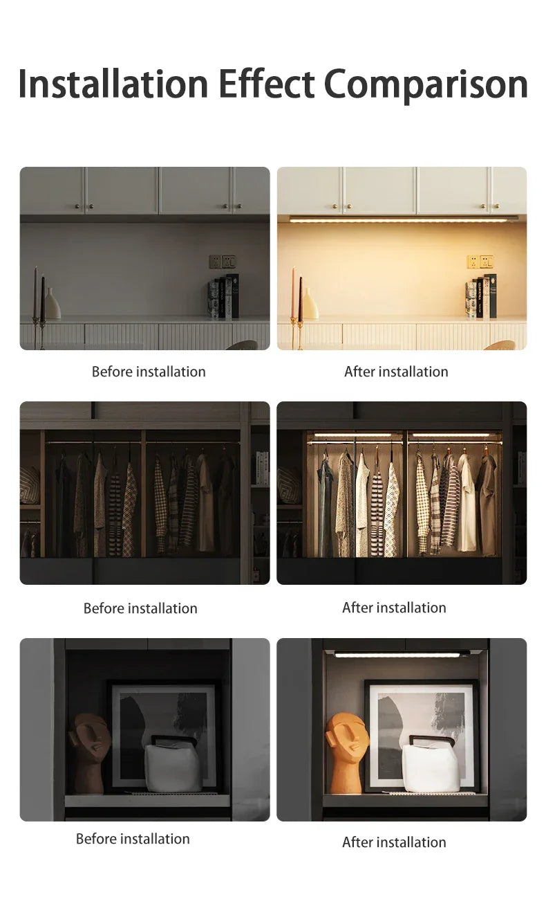 Luminária de Led - Ultra fina com sensor de movimento