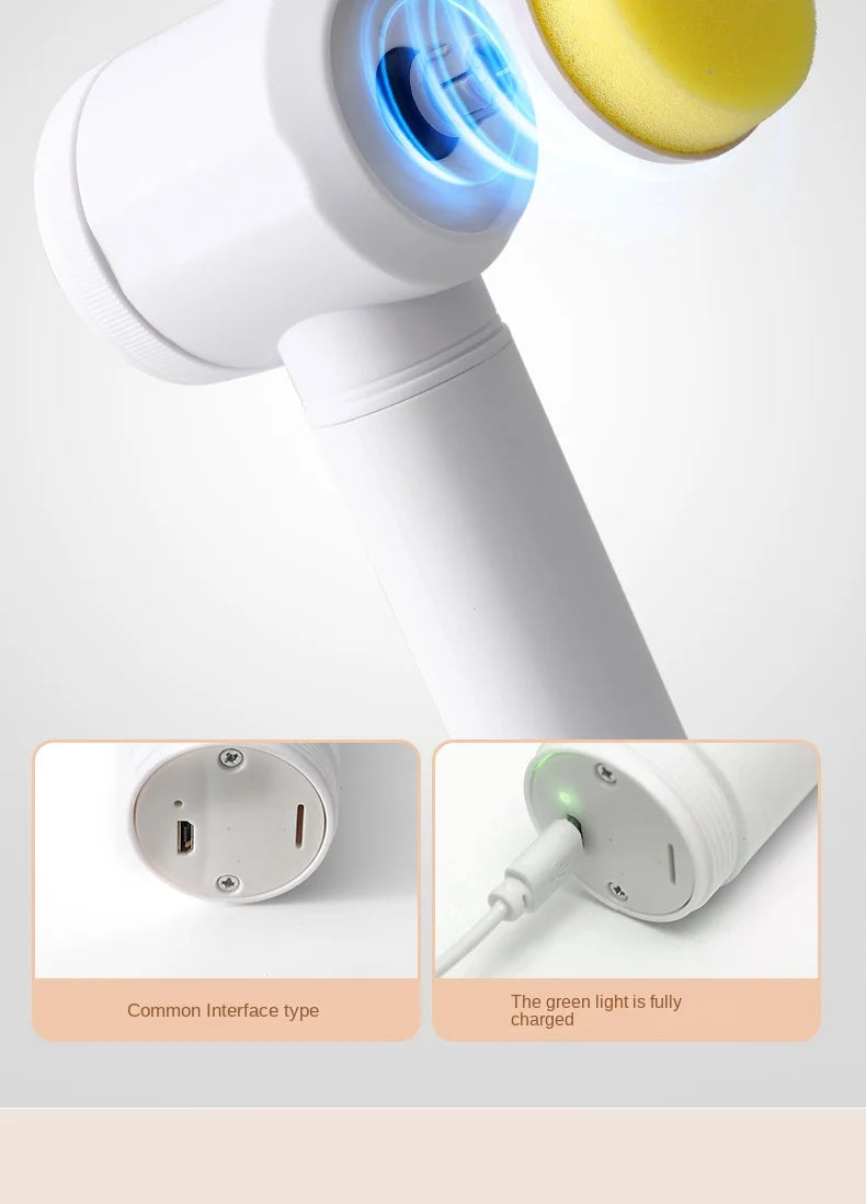 Escova de limpeza elétrica multifuncional 3 em 1