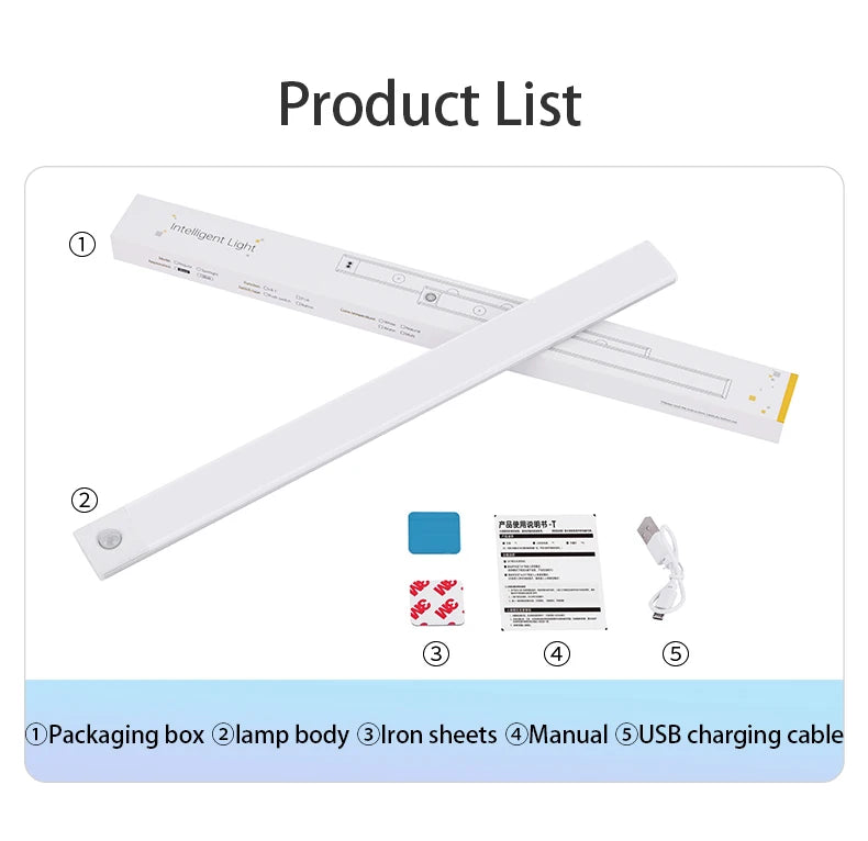 Luminária de Led - Ultra fina com sensor de movimento