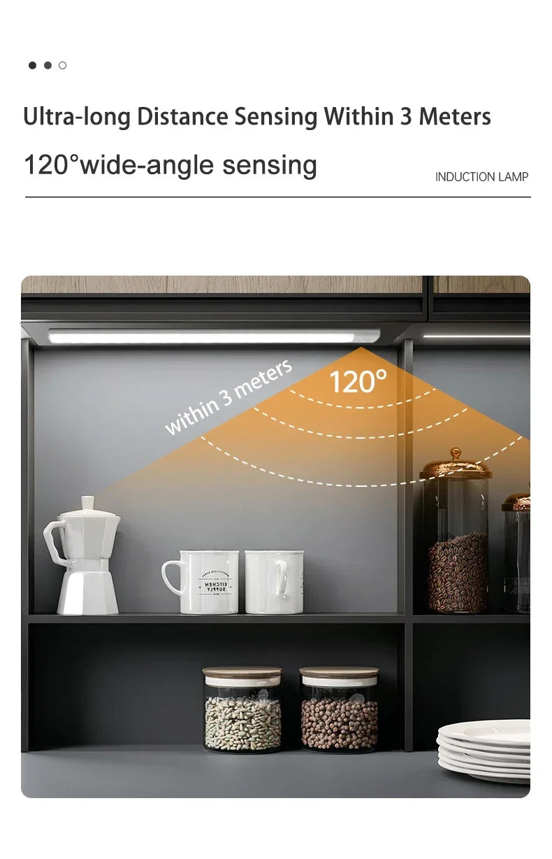 Luminária de Led - Ultra fina com sensor de movimento