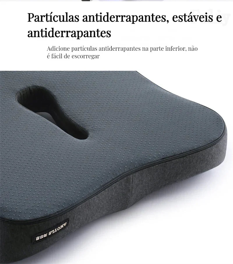 Almofada para cadeira de escritório - Travesseiro Ortopédico